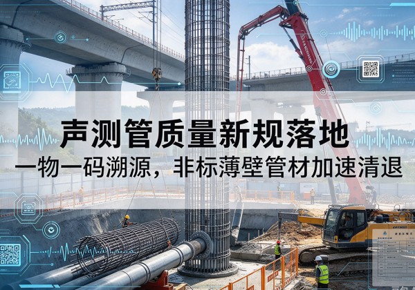 桃源声测管质量新规落地，一物一码溯源，非标薄壁管材加速清退