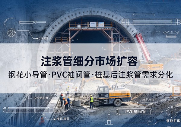 桃源注浆管细分市场扩容，隧道钢花小导管、PVC 袖阀管、桩基后注浆管需求分化